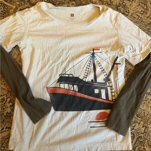 Tea Collection Boat Long Sleeved Shirt 8-10